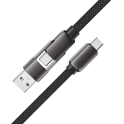 Kabel za prijenos podataka i punjenje USB-C - USB-A / USB-C Acefast C13-04, 60W, 1.2m, Crni