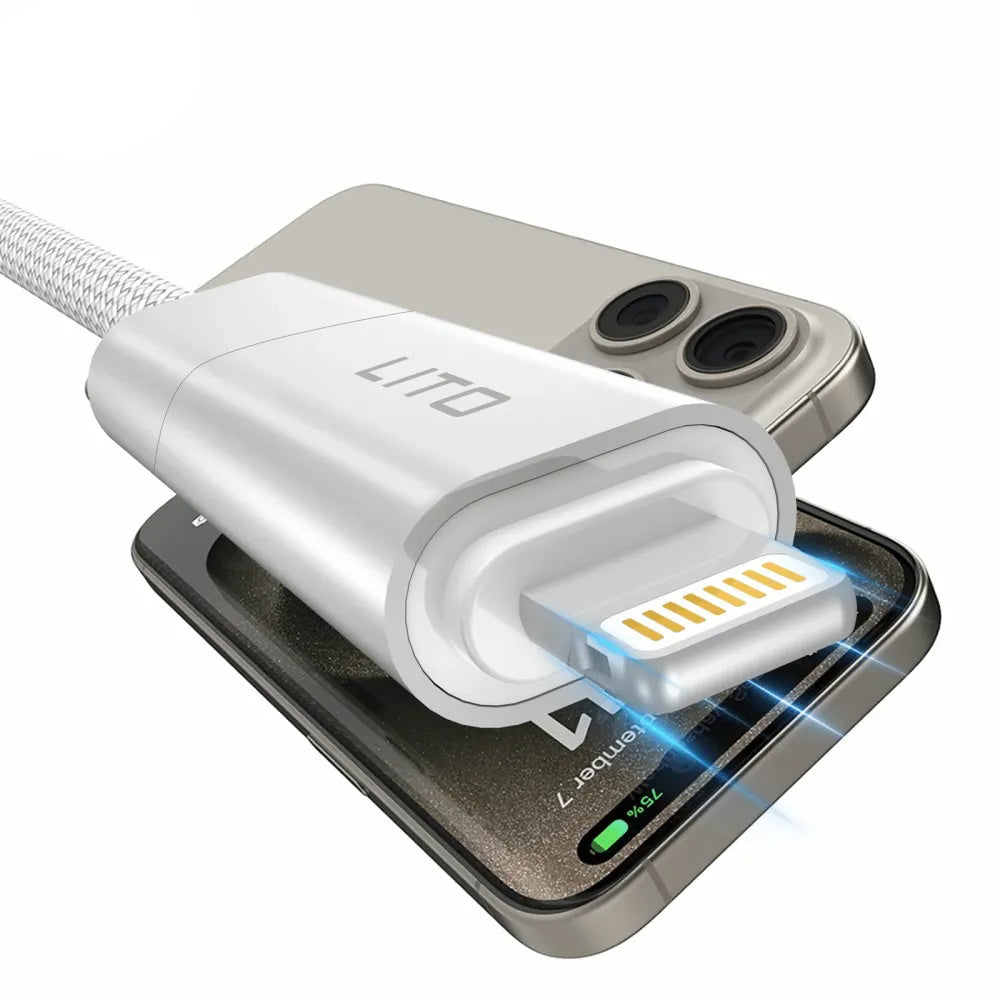 Kabel za prijenos podataka i punjenje USB-C / USB-A - USB-C / Lightning Lito LD21, 100W, 1m, Crni