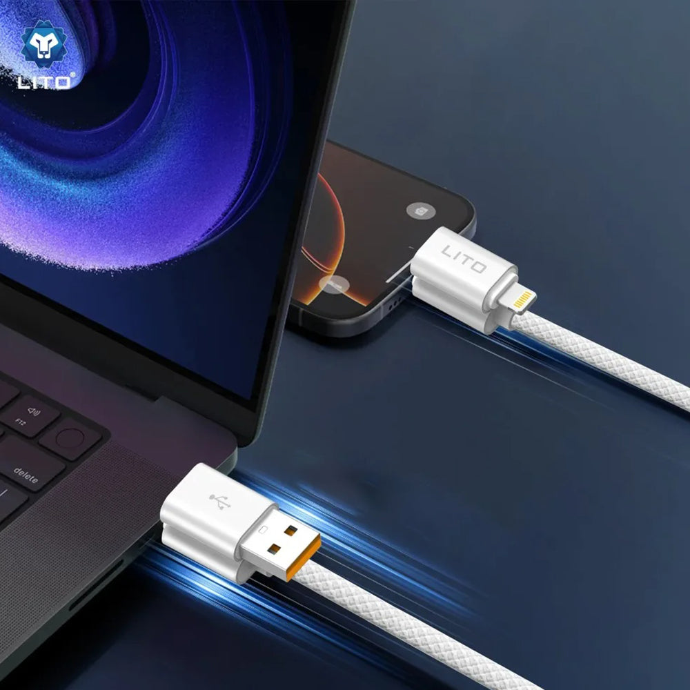 Kabel za prijenos podataka i punjenje USB-C / USB-A - USB-C / Lightning Lito LD21, 100W, 1m, Crni
