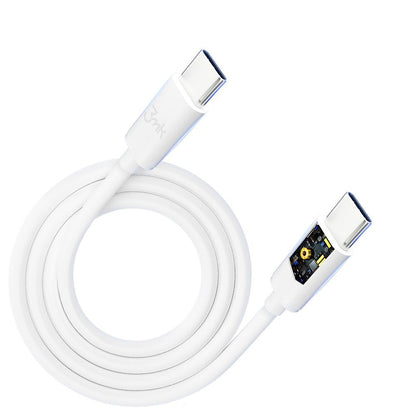 USB-C kabel za prijenos podataka i punjenje - USB-C 3MK Hyper, 100W, 2m, Bijeli