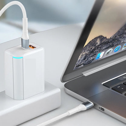 Kabel za podatke i punjenje USB-C - USB-C 3MK Hyper N, 100W, 1m, Bijeli