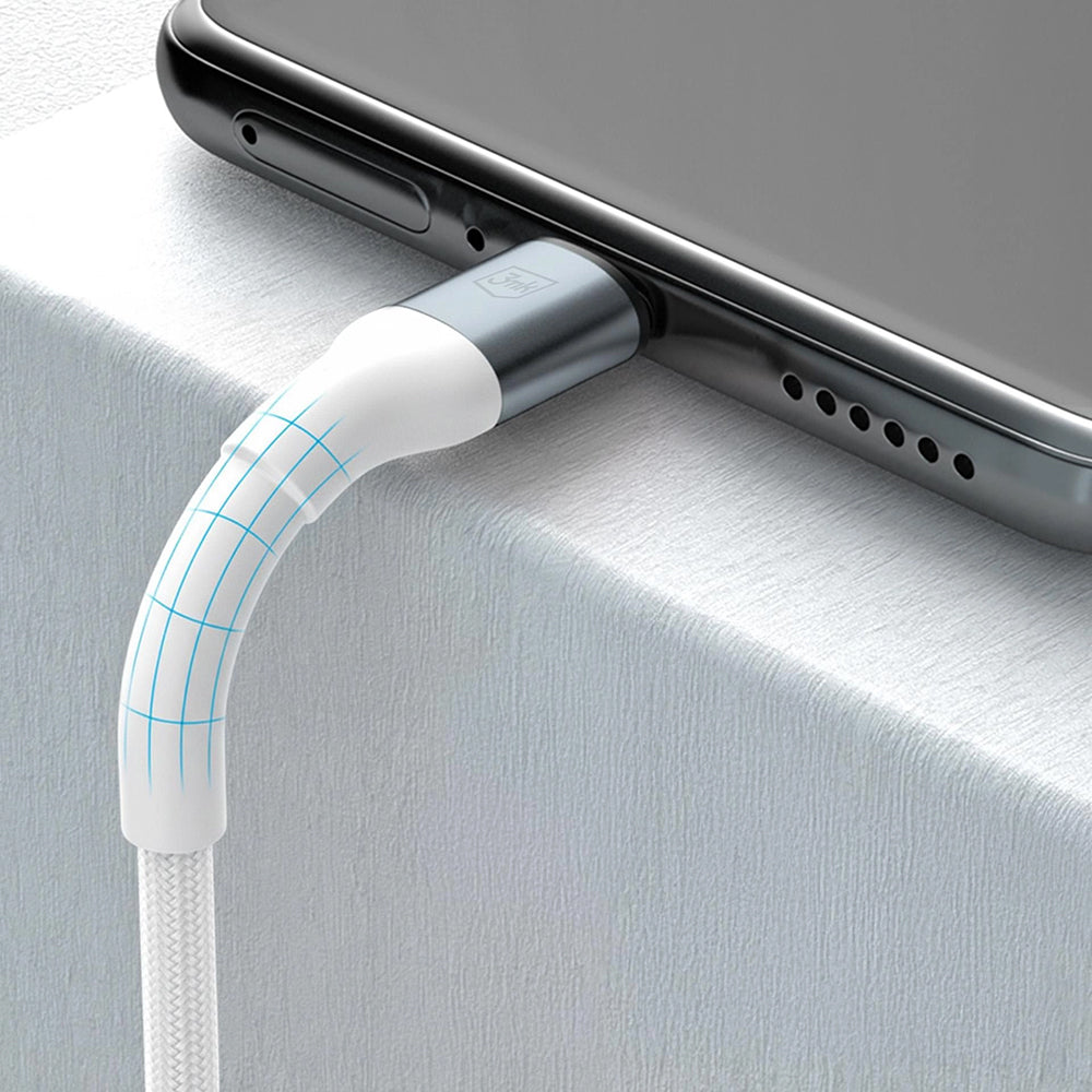 USB-C kabel za prijenos podataka i punjenje - USB-C 3MK Hyper N, 100W, 2m, Bijeli
