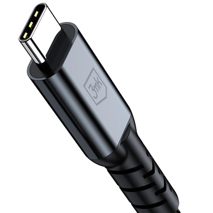 USB-C kabel za prijenos podataka i punjenje - USB-C 3MK Hyper N Thunderbolt 4, 240W, 2m, Crna