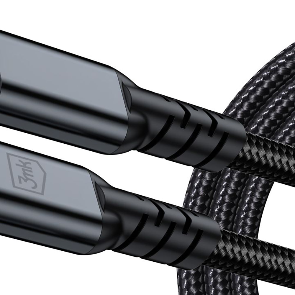 USB-C kabel za prijenos podataka i punjenje - USB-C 3MK Hyper N Thunderbolt 4, 240W, 2m, Crna