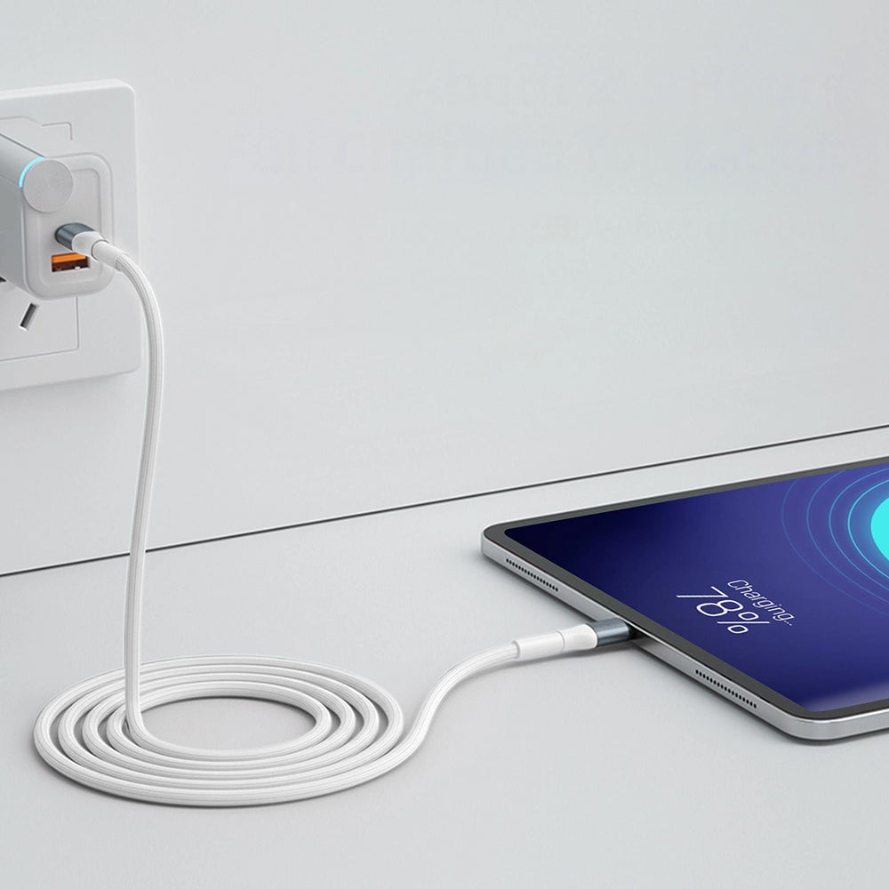 Kabel za podatke i punjenje USB-C - USB-C 3MK Hyper N, 60W, 1m, Bijeli