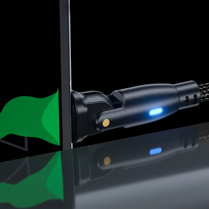 Kabel za prijenos podataka i punjenje USB-C - USB-C 3MK Hyper N Angled, 60W, 2m, Crni