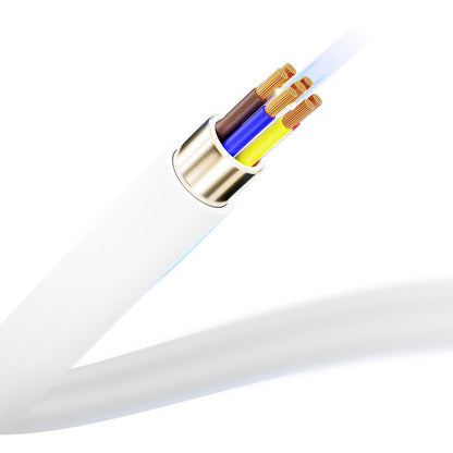 USB-C kabel za prijenos podataka i punjenje - USB-C 3MK Hyper Silicone, 60W, 1m, Bijela