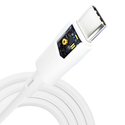 USB-C kabel za prijenos podataka i punjenje - USB-C 3MK Hyper Silicone, 60W, 1m, Bijela