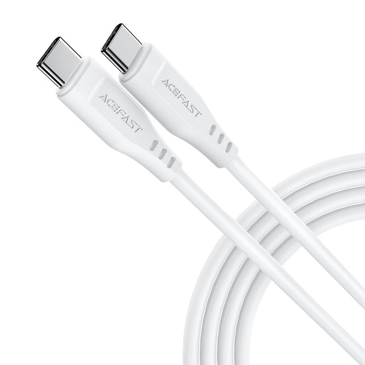 Kabel za podatke i punjenje USB-C - USB-C Acefast C3-03, 60W, 1.2m, Bijeli