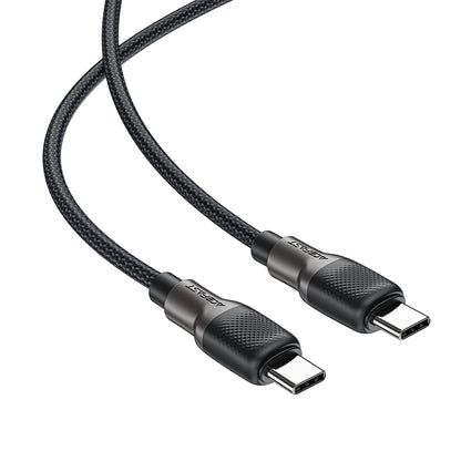 Kabel za prijenos podataka i punjenje USB-C - USB-C Acefast C10-03, 60W, 1.2m, Crni