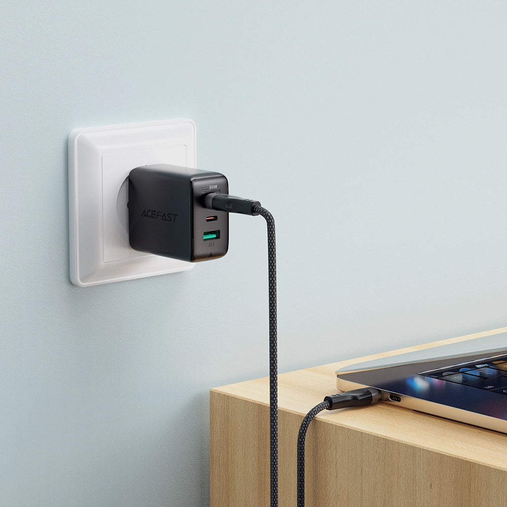 Kabel za podatke i punjenje USB-C - USB-C Acefast C11-03, 60W, 1.2m, Crni