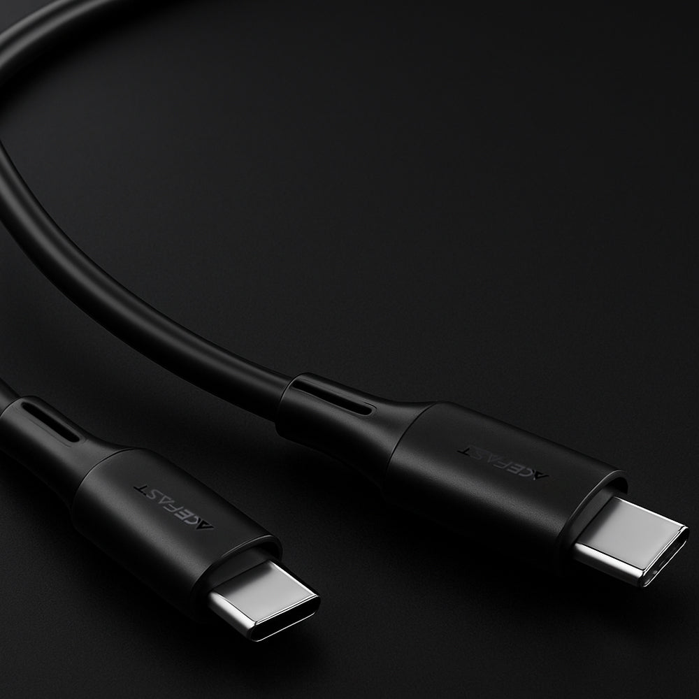Kabel za prijenos podataka i punjenje USB-C - USB-C Acefast C17-03, 60W, 1.2m, Crni