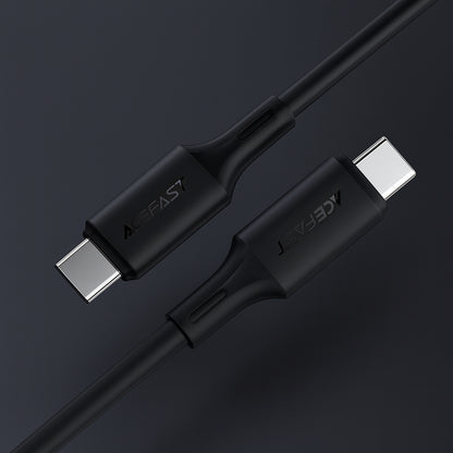 Kabel za prijenos podataka i punjenje USB-C - USB-C Acefast C17-03, 60W, 1.2m, Crni