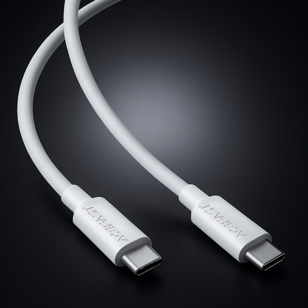 Kabel za podatke i punjenje USB-C - USB-C Acefast C18-03, 60W, 1.2m, Bijeli
