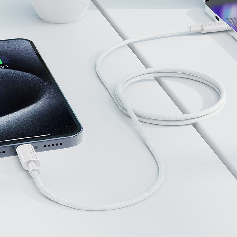 Kabel za podatke i punjenje USB-C - USB-C Acefast C18-03, 60W, 1.2m, Bijeli
