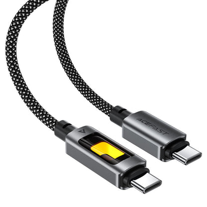 Kabel za podatke i punjenje USB-C - USB-C Acefast C21-03, 60W, 1.2m, Crni