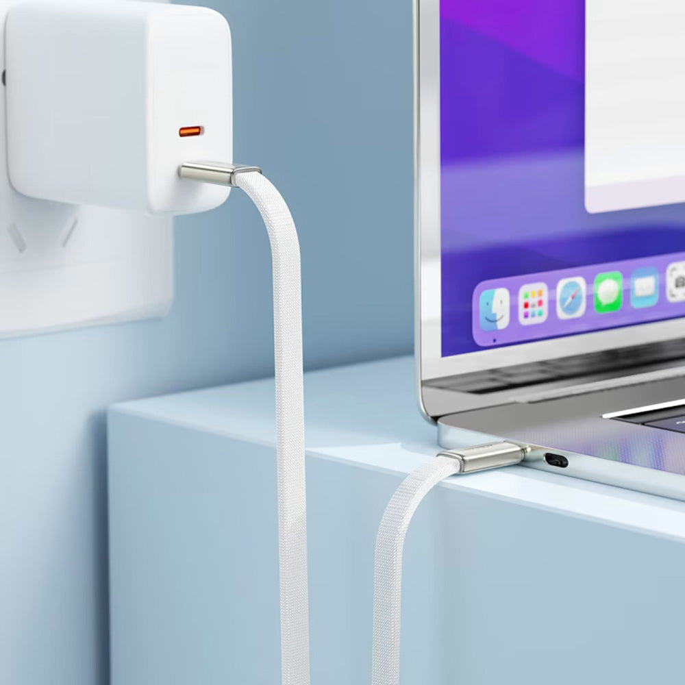 Kabel za podatke i punjenje USB-C - USB-C Acefast C24-03, 60W, 1.2m, Bijeli