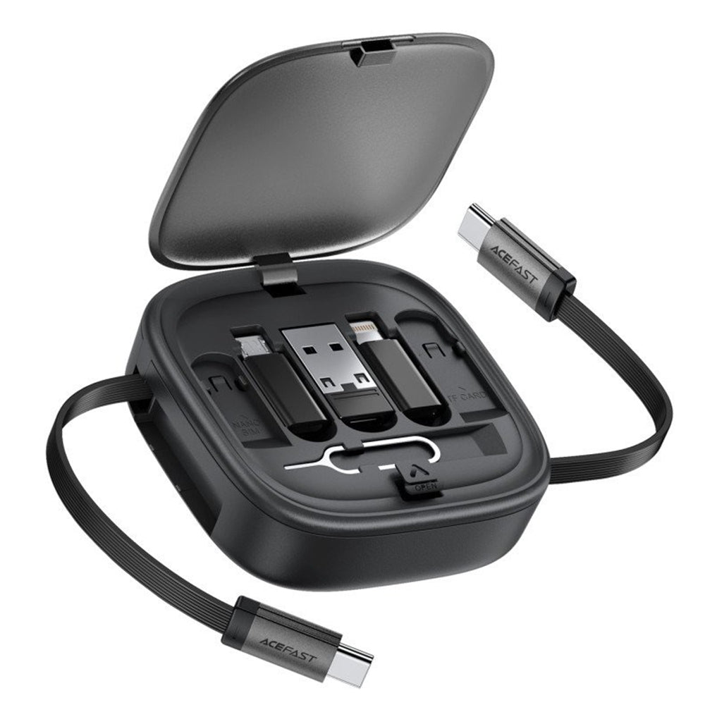 Kabel za podatke i punjenje USB-C - USB-C Acefast Travel J3, 60W, 0.95m, Crni