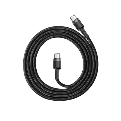 USB-C kabel za podatke i punjenje - USB-C Baseus Cafule, 60W, 2m, Set 3 komada, Crni S0TV002132