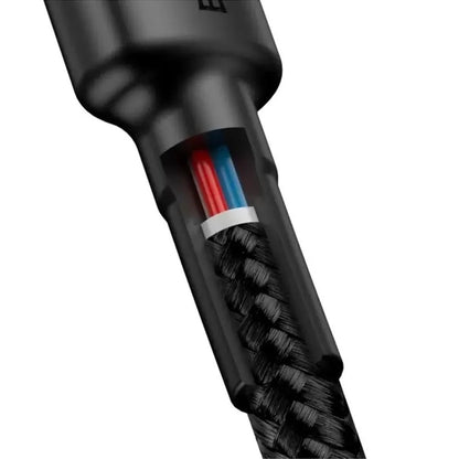 USB-C kabel za podatke i punjenje - USB-C Baseus Cafule, 60W, 2m, Set 3 komada, Crni S0TV002132
