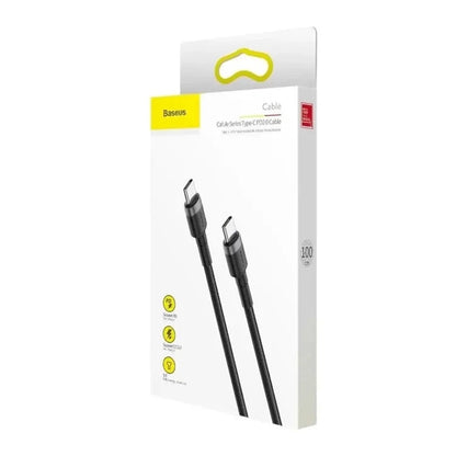 USB-C kabel za podatke i punjenje - USB-C Baseus Cafule, 60W, 2m, Set 3 komada, Crni S0TV002132
