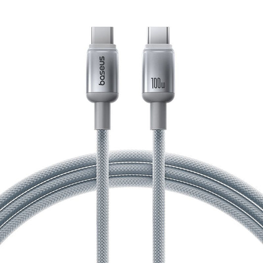 Kabel za podatke i punjenje USB-C - USB-C Baseus Discolor, 100W, 1m, Srebrni E0420701