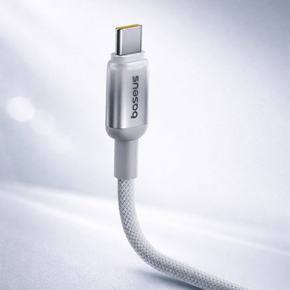 Kabel za podatke i punjenje USB-C - USB-C Baseus Discolor, 100W, 1m, Srebrni E0420701