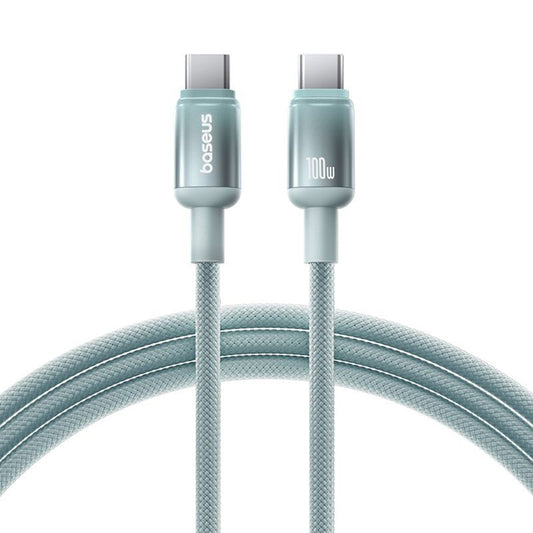Kabel za podatke i punjenje USB-C - USB-C Baseus Discolor, 100W, 2m, Plavo Zelen E0420703