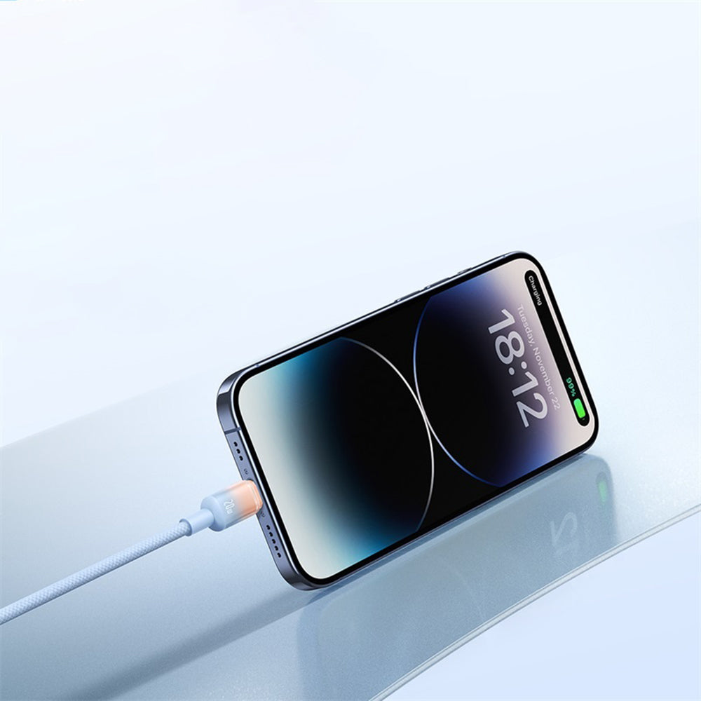 Kabel za podatke i punjenje USB-C - USB-C Baseus Discolor, 100W, 2m, Plavo Zelen E0420703
