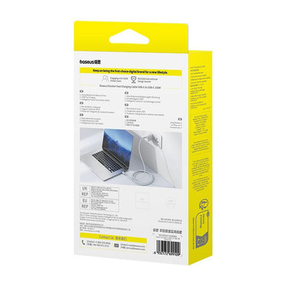 Kabel za podatke i punjenje USB-C - USB-C Baseus Discolor, 100W, 2m, Plavo Zelen E0420703