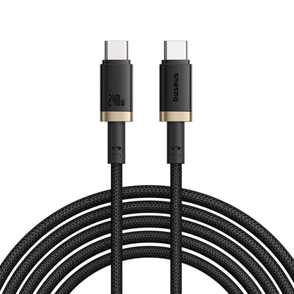 Kabel za prijenos podataka i punjenje USB-C - USB-C Baseus Dura, 240W, 1m, Zlatno Crni P10377803U03-00