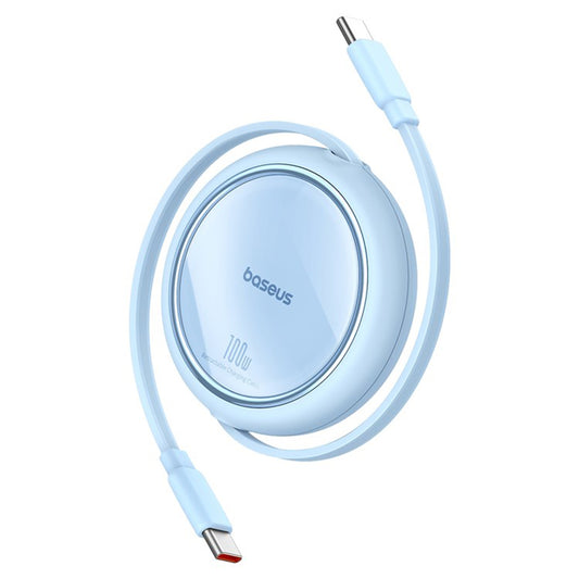 Kabel za podatke i punjenje USB-C - USB-C Baseus Free2Draw Mini Retractable, 100W, 1m, Plava P10364500311-00