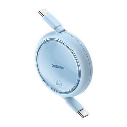 Kabel za podatke i punjenje USB-C - USB-C Baseus Free2Draw Mini Retractable, 100W, 1m, Plava P10364500311-00