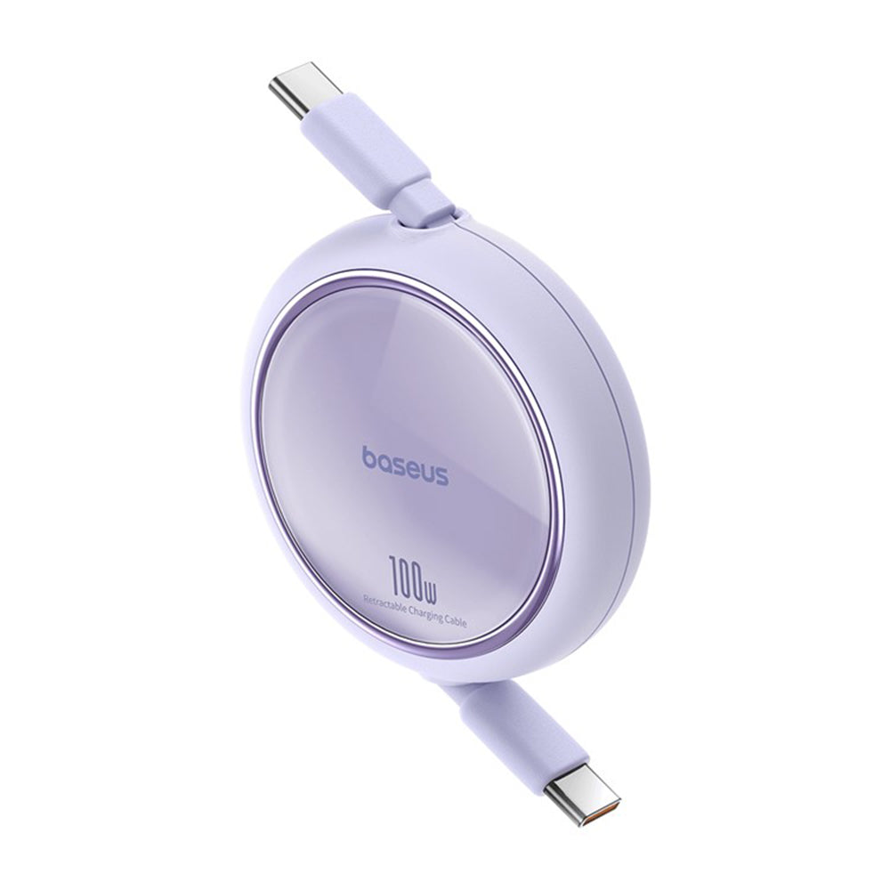 Kabel za podatke i punjenje USB-C - USB-C Baseus Free2Draw Mini Retractable, 100W, 1m, Ljubičasta P10364500511-00