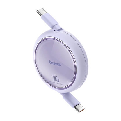 Kabel za podatke i punjenje USB-C - USB-C Baseus Free2Draw Mini Retractable, 100W, 1m, Ljubičasta P10364500511-00