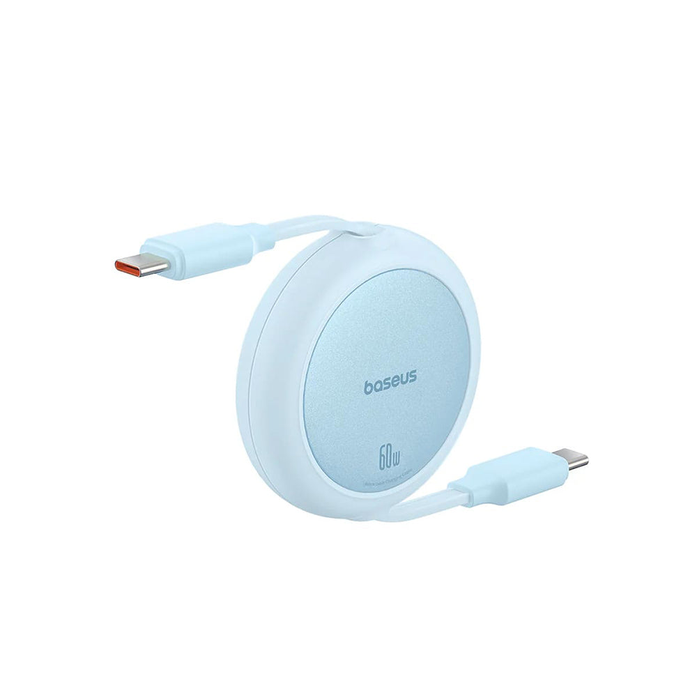 Kabel za podatke i punjenje USB-C - USB-C Baseus Free2Pull Mini Retractable, 60W, 1m, Plava P10364500311-01