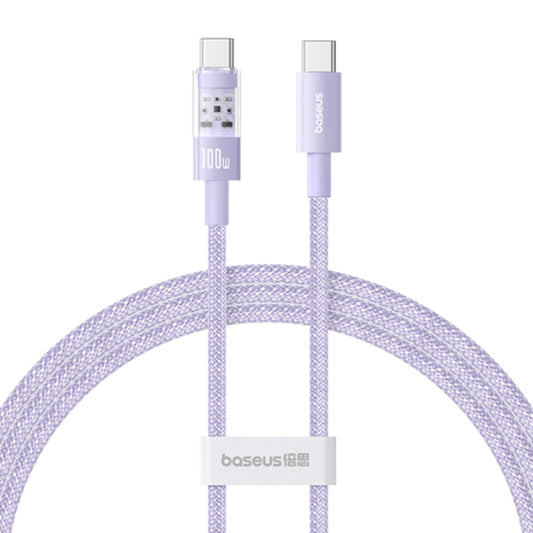 Kabel za podatke i punjenje USB-C - USB-C Baseus Gem, 100W, 1m, Ljubičasta P10373000511-00