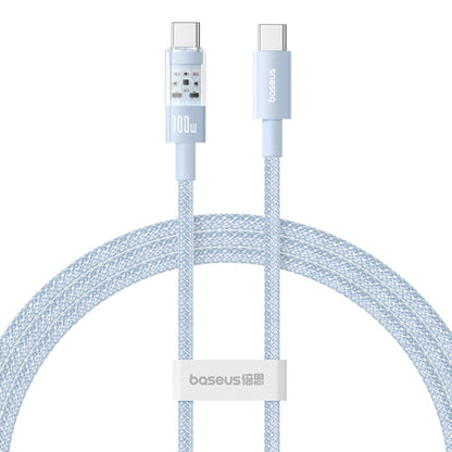 Kabel za podatke i punjenje USB-C - USB-C Baseus Gem, 100W, 2m, Plava P10373000311-01