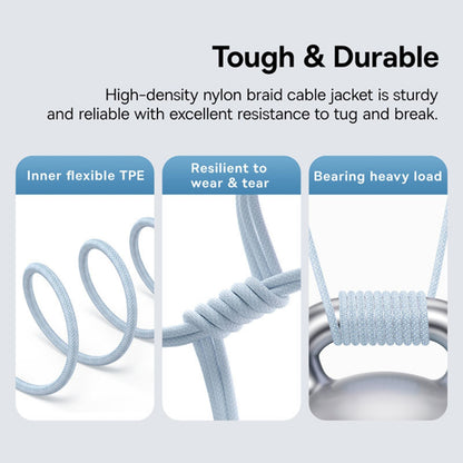 Kabel za podatke i punjenje USB-C - USB-C Baseus Gem, 100W, 2m, Plava P10373000311-01