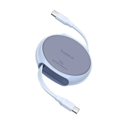 Kabel za podatke i punjenje USB-C - USB-C Baseus Pathfinder Retractable, 100W, 1m, Plava P10368400311-00