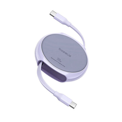 Kabel za podatke i punjenje USB-C - USB-C Baseus Pathfinder Retractable, 100W, 1m, Ljubičasti P10368400511-00