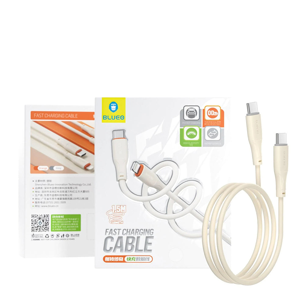 Kabel za podatke i punjenje USB-C - USB-C Blueo Ape Legend, 100W, 1.5m, Sivi