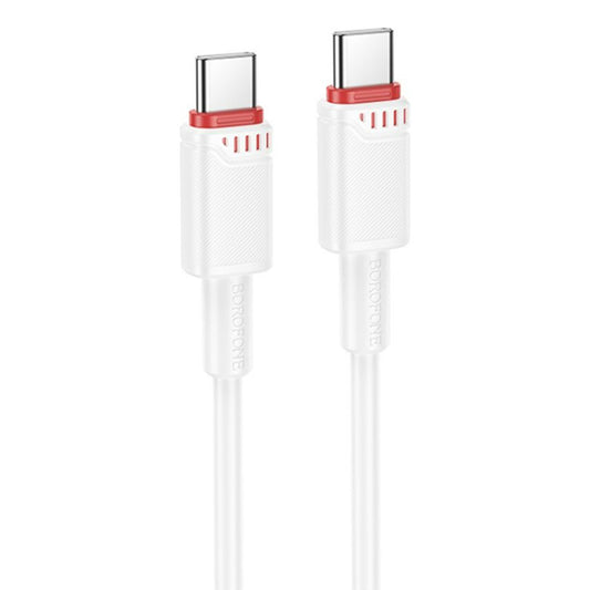 Kabel za podatke i punjenje USB-C - USB-C Borofone BX110 Beneficio, 60W, 1m, Bijeli