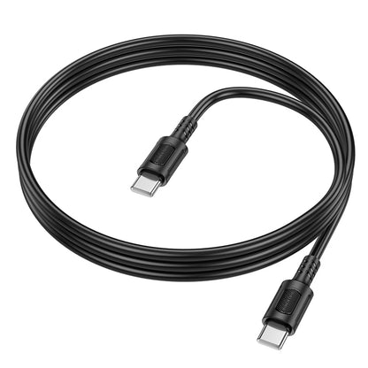 Kabel za podatke i punjenje USB-C - USB-C Borofone BX111 Feliz, 60W, 1m, Crni