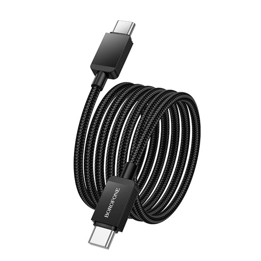 Kabel za podatke i punjenje USB-C - USB-C Borofone BX120 Placer, 60W, 1m, Crni