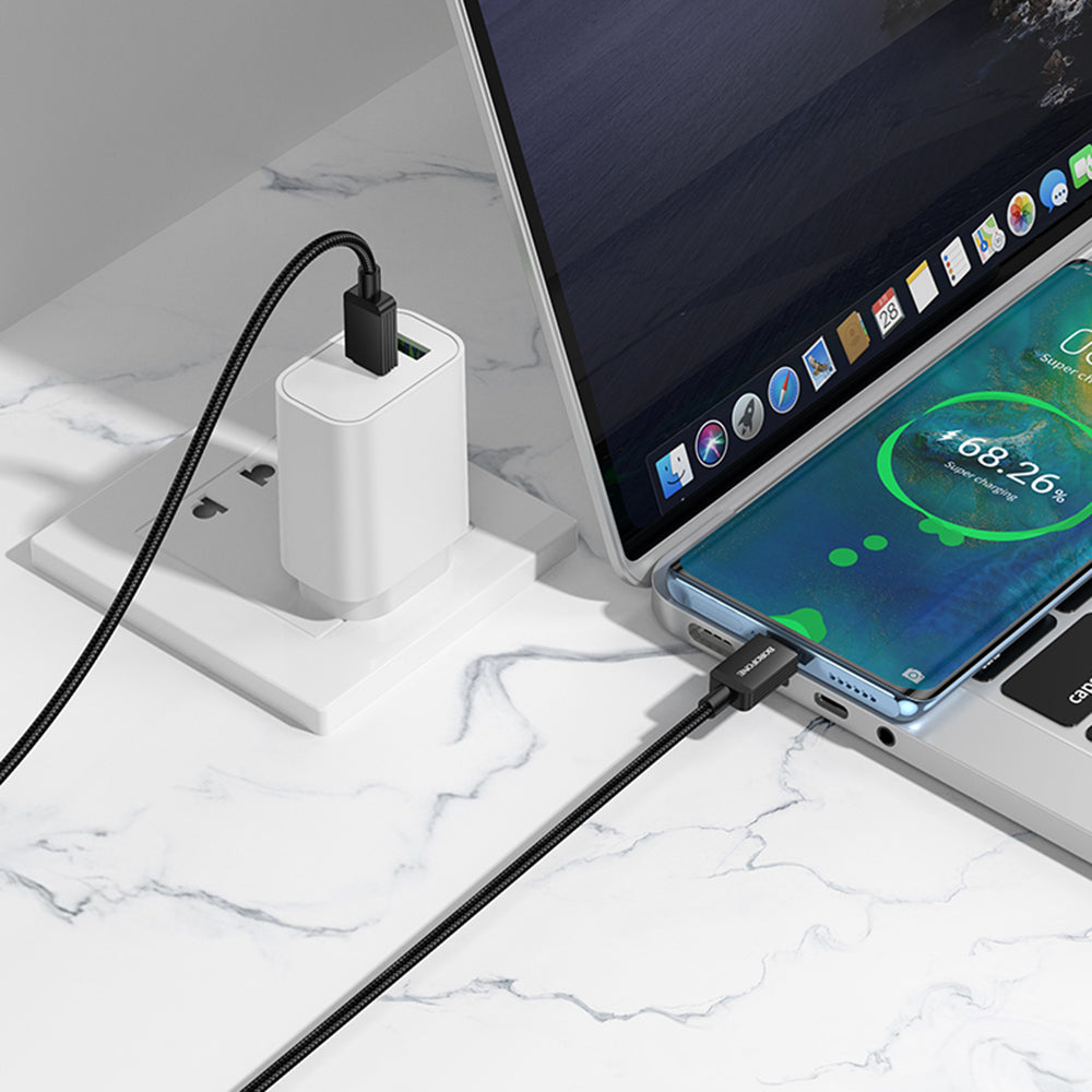 Kabel za podatke i punjenje USB-C - USB-C Borofone BX120 Placer, 60W, 1m, Crni