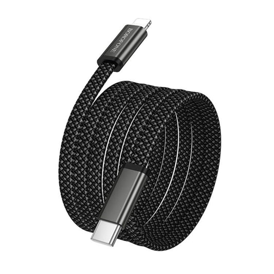 USB-C - USB-C kabel za prijenos podataka i punjenje Borofone BX124 Peace, 30W, 1m, Crna