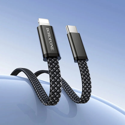 USB-C - USB-C kabel za prijenos podataka i punjenje Borofone BX124 Peace, 30W, 1m, Crna