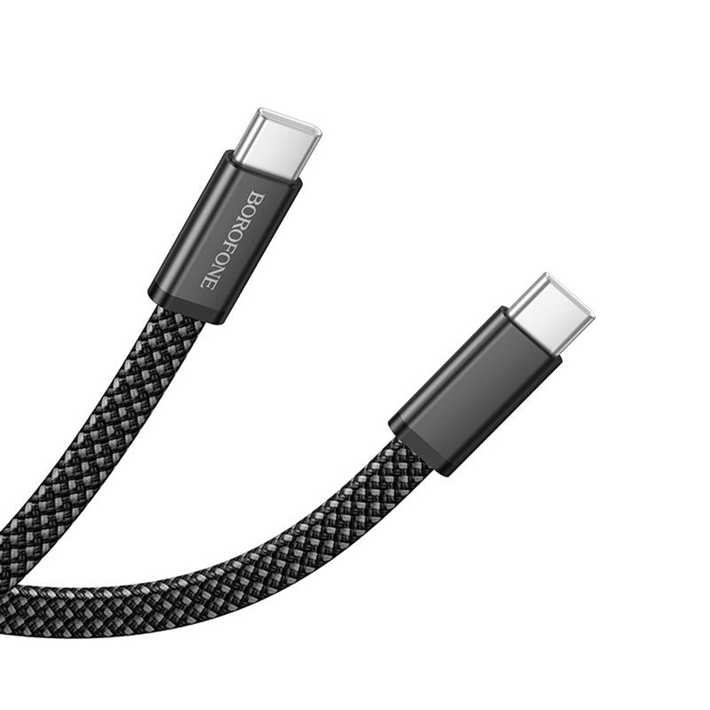 USB-C - USB-C kabel za prijenos podataka i punjenje Borofone BX124 Peace, 60W, 1m, Crna