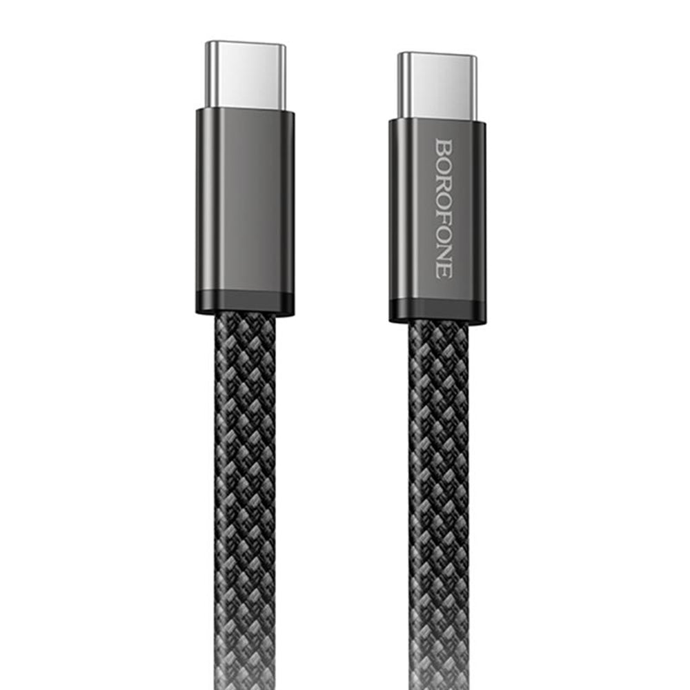 USB-C - USB-C kabel za prijenos podataka i punjenje Borofone BX124 Peace, 60W, 1m, Crna